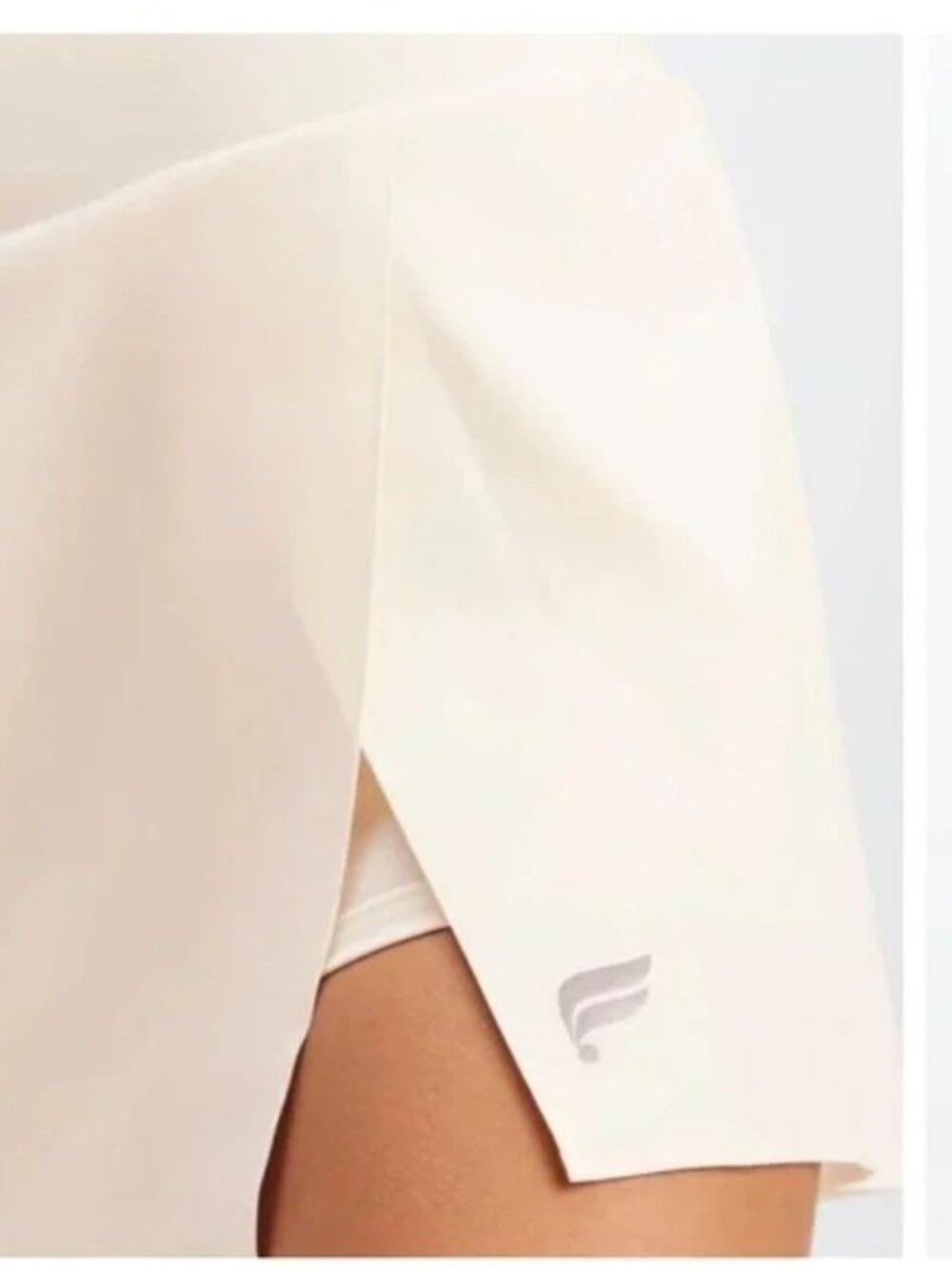 Fabletics Skye Skort II Tennis Skirt L Egret Ivory - Picture 2 of 9